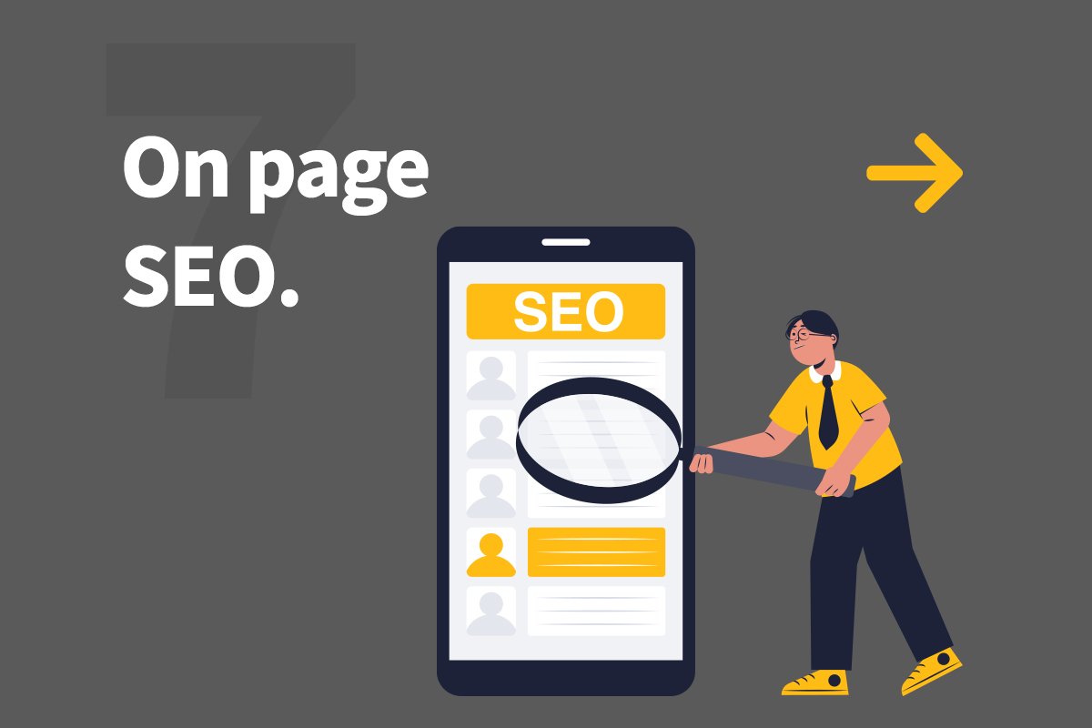 7. On page SEO