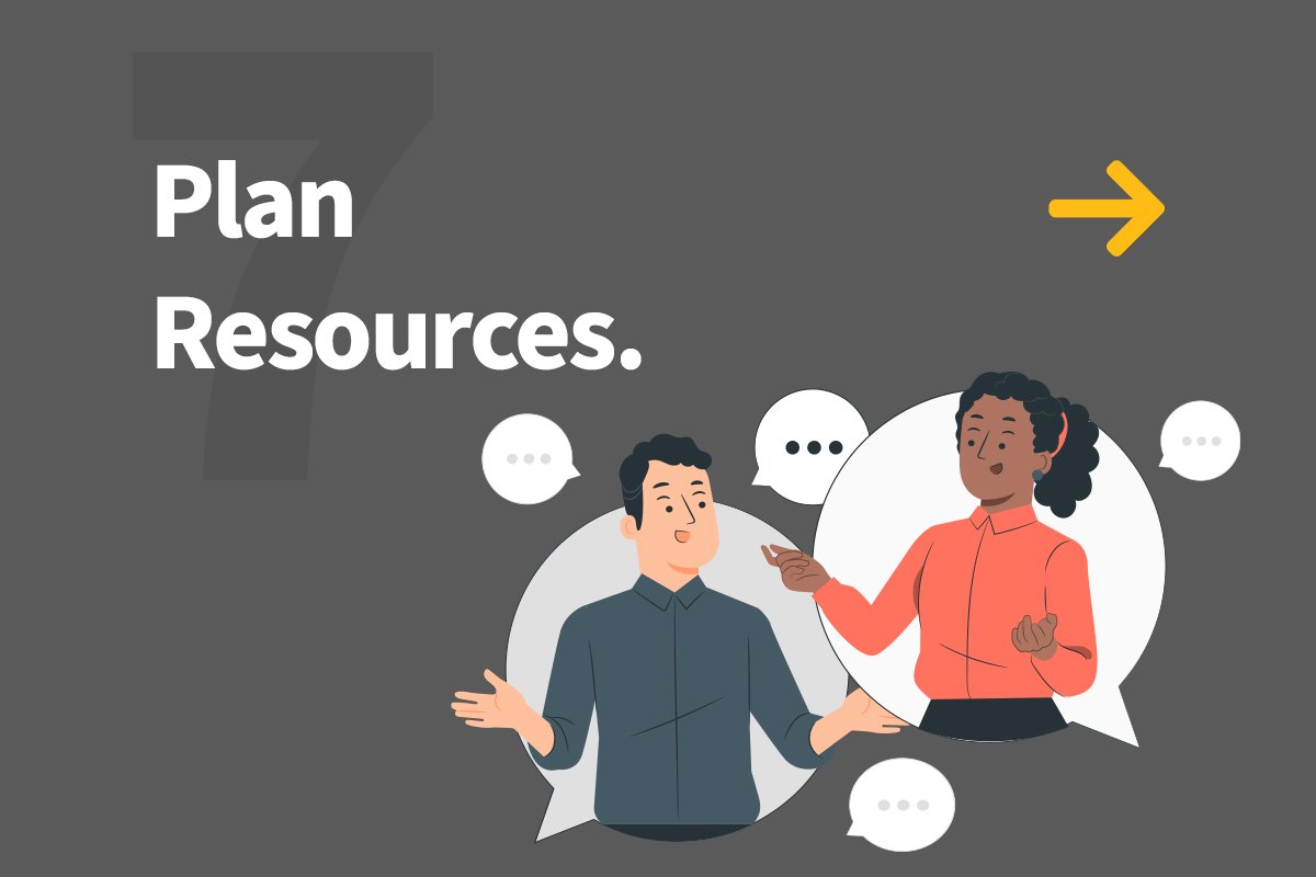 7. Plan Resources.