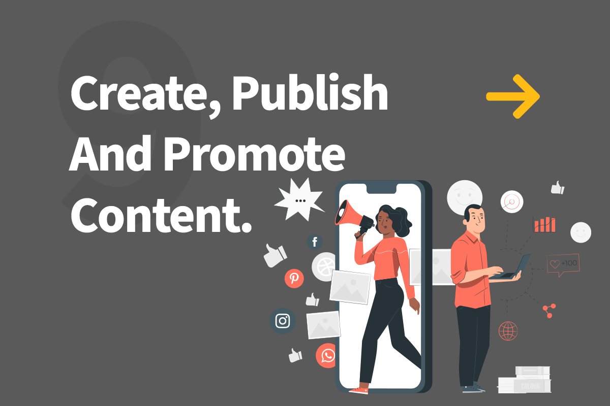 9. Create, Publish And Promote Content